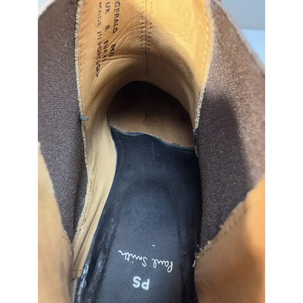 Paul Smith Gerald Size 42 US 9 Brown Suede Chelsea Boots Ankle Pull Tab